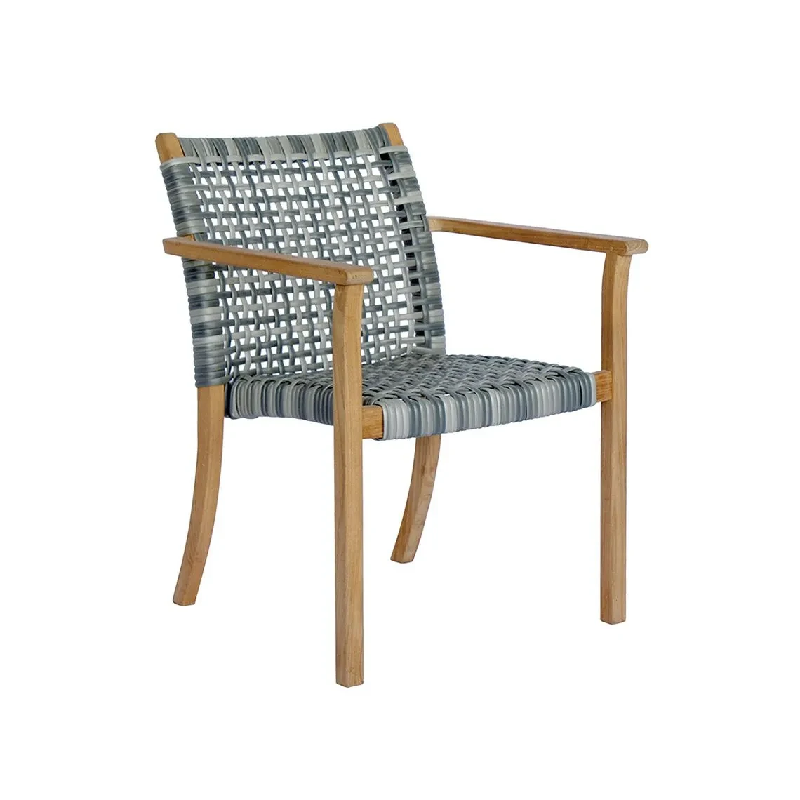 Catherine Teak Woven Dining Arm Chair