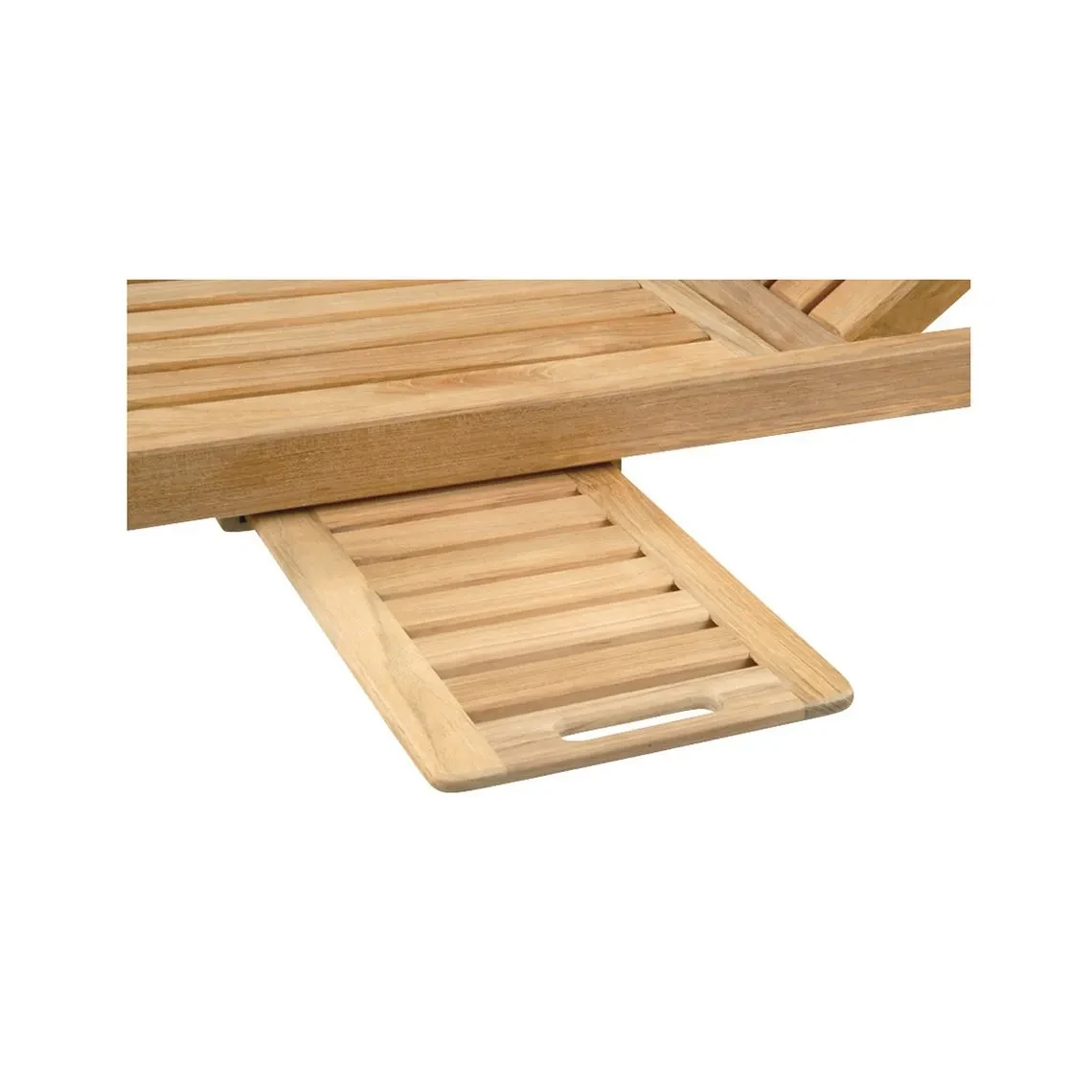 Classic Teak Chaise Lounge view 3