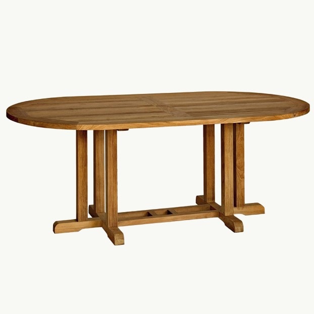 Camden 72" Teak Oval Dining Table