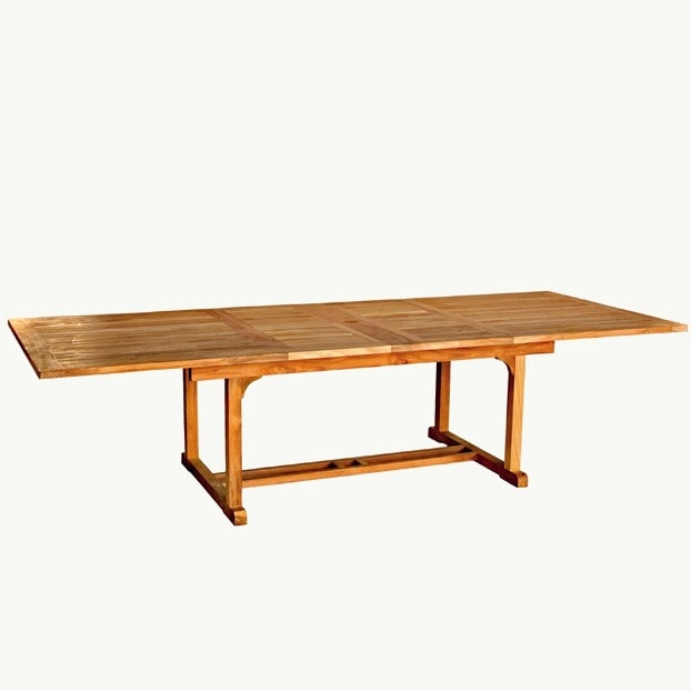 Chelsea 115" Teak Rectangular Extension Dining Table