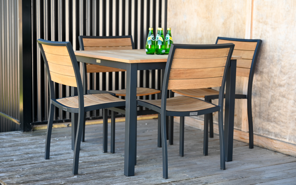 SoHo 42" Teak Square Dining Table view 2