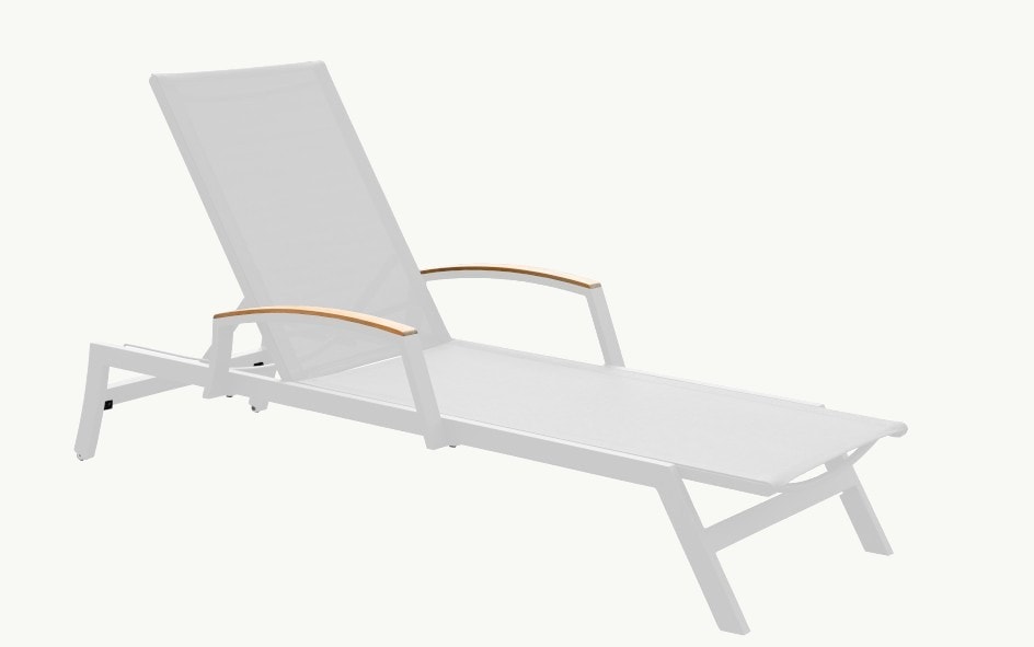 Tribeca Aluminum Stacking Chaise