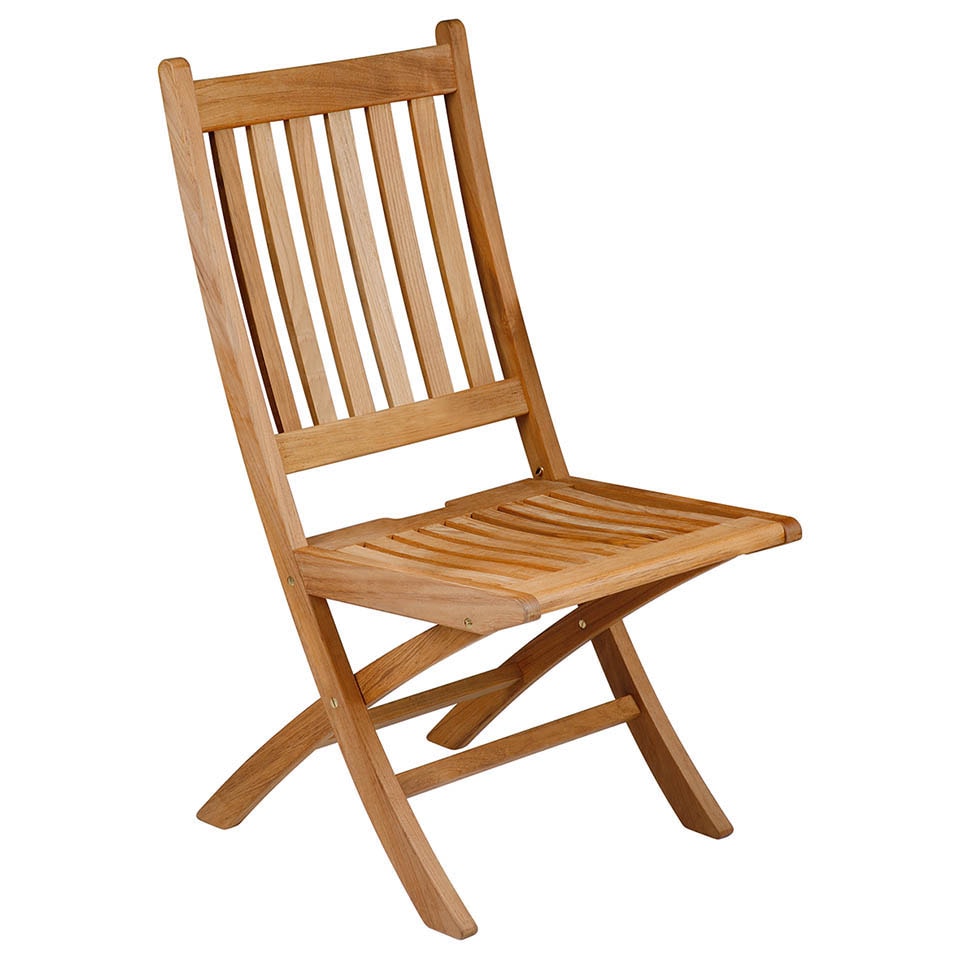 Ascot Folding Teak Side Chair